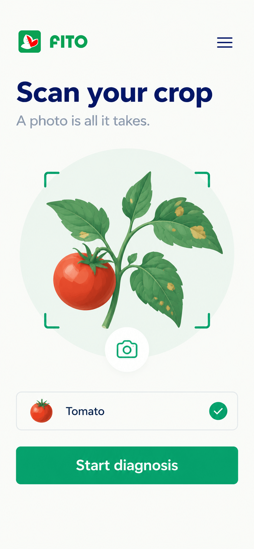 He photographs his crop